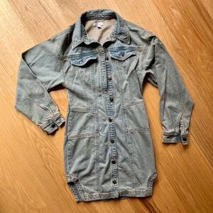 Topshop denim mini dress, size 4